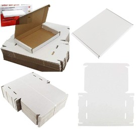50-WHITE C6 A6 BOX 115x160x22mm RM LARGE LETTER POSTAL CARDBOARD PIP