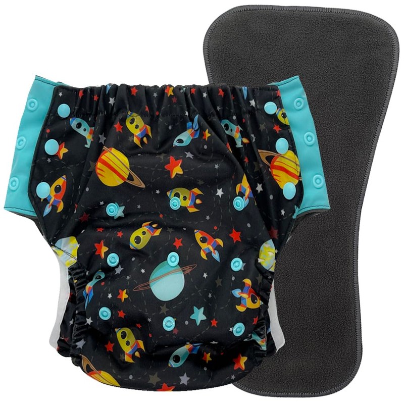 EcoAble Big Kids’ Pull-On Cloth Diaper, Age 6–16 | Reusable