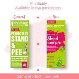 PeeBuddy 40 Funnels Portable Female Urination Device | Disposable Female Urinal Funnel | Travel, Camping, Hiking and Outdoor Activities | Discreet and Compact Stand and Pee Funnel for Women, Girls