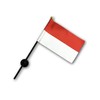 Indonesia Flag [Mini Flag Pole with Suction Cup with high-grade