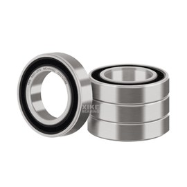 XiKe Pack of 4 6801-2RS Ball Bearings 12 mm x 21 mm x 5 mm, Deep Groove Ball Bearing with Seals, Suitable for DIY, Lathe, 3D Printers, Motors, Generators and Garden Tools etc.