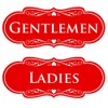Designer LADIES GENTLEMEN (2-Pack) -Red Large 1 Pack