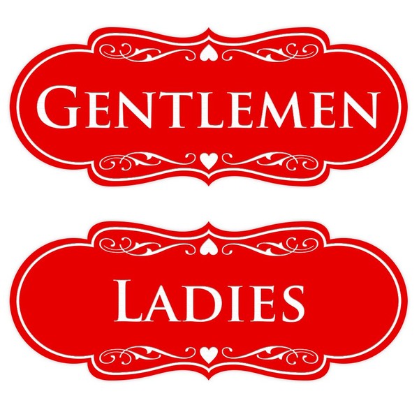 Designer LADIES GENTLEMEN (2-Pack) -Red Large 1 Pack