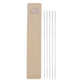 sourcing map 5Pcs Extra Fine Knitting Needles 1mm/0.04" Dia 14cm/ 5.5" Length Mini Double Pointed Stainless Steel Short Pin Needle for Sweater Clothing Sock