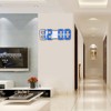 Digital LED Large 3D Table Hanging Wall Clock Alarm Snooze