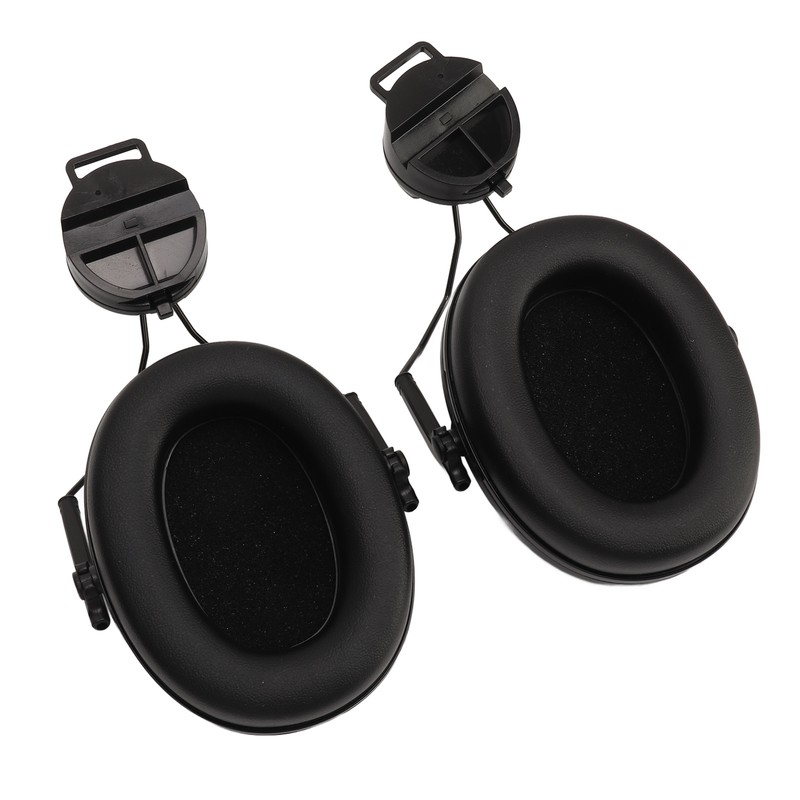 1 Pair Helmet Attachable Ear Muff Noise Canceling Soft Comfortable