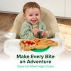 Bamboo Divided Suction Plate Baby - Strong Suction Toddler Plates