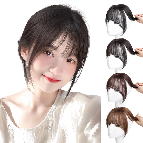 Sheepyo Bangs Wig, Partial Wig, Top of Head, Hairpiece, Natural,
