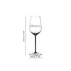 Riedel Fatto A Mano Riesling/Zinfandel Wine Glass, Black