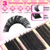Lash Clusters Thick Wispy Lash Clusters D Curl 80D+100D+120D Eyelash