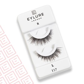 Eylure Set of 2 Eylure Press On Pre-Glued False Eyelashes, Wispy Light , 117