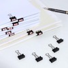 Ufmarine 60 Pcs Small Binder Clips 3/4 Inch Length, Black
