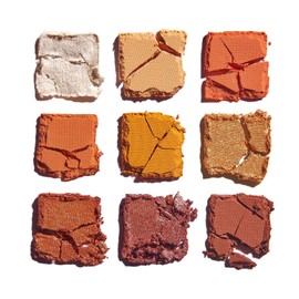 Lottie London Lottie Palette in Fired Up, 9 shade compact eyeshadow palette in warm caramel browns and pumpkin shades in a mix of creamy mattes and sparkling shimmers