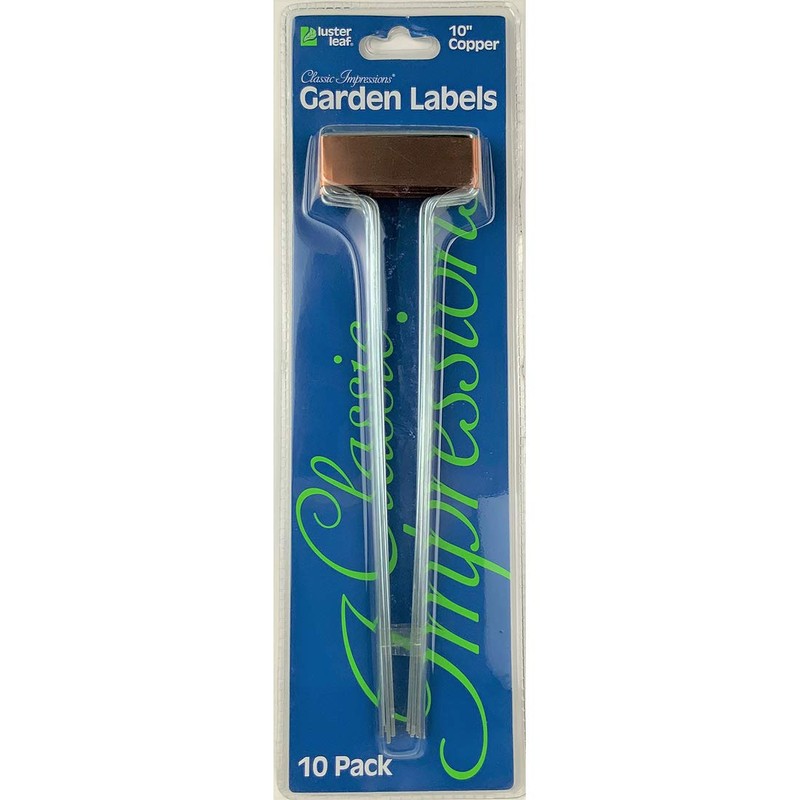 Luster Leaf 781 Classic Impressions 10-Inch Copper Garden Plant Label,