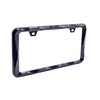 Creathome 3D Curly Wave Pattern Black License Plate Frame from