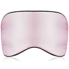 ARIALK Eye Mask, Blindfold, Peaceful Sleep, Light Blocking, Eyestrain, Comfortable Sleep, Nap, Silk Material, Lightweight, 2 Bands, No Pressure, 3, Pink