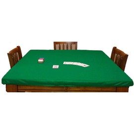 Felt Table Cover Bonnet for Square or Card Tables - Dwst Bloc (Green, 60 inch Square)