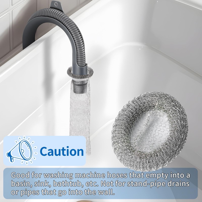 40 Pieces Lint Traps Stainless Steel Washing Machine Lint Snare