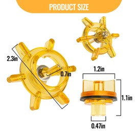 Hikio 905-211 Bonnet and Poppet Repair Kit, for Febco 765 CBV 1/2 and 765 DBV 3/4 Backflow Preventer and Vacuum Breaker Repair Kit, Combines Bonnet & Poppet Assembly Kit