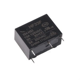 DAHSLNWKN 5PCS Relays HF33F-005 012 024-HS3 4PIN 5A/250VAC 5A/30VDC 5V 12V 24V(Size:HF33F-024-HS3 24V)