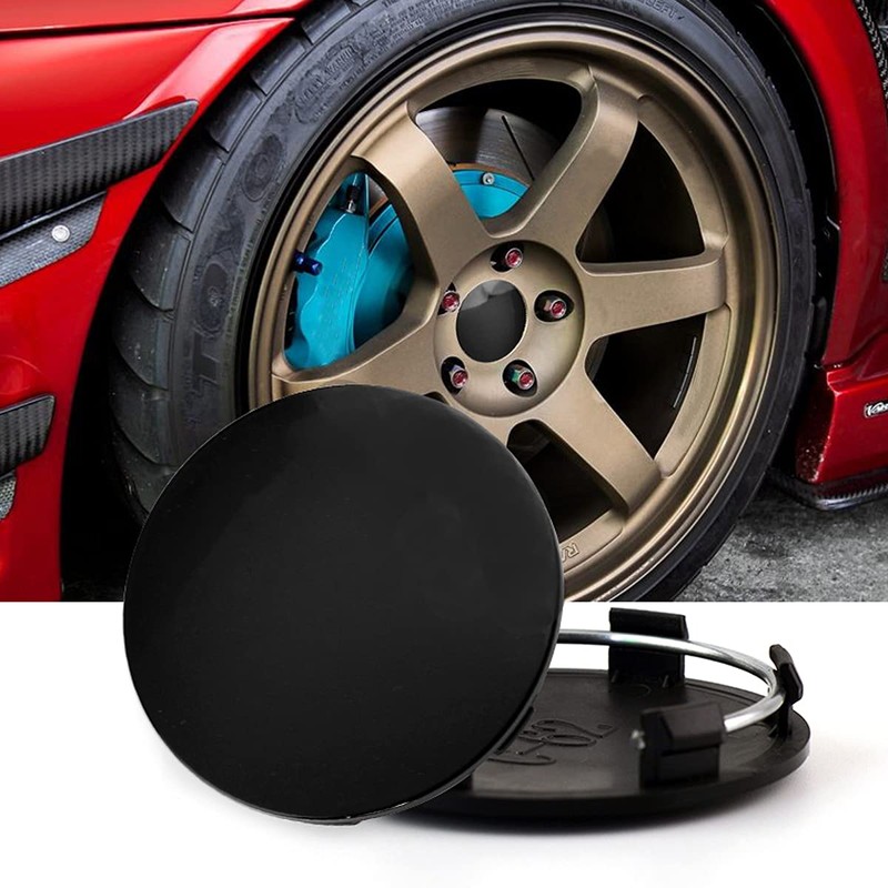 Wheel Center Caps 62mm 58mm 4pcs Black Wheel Center Caps