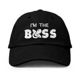 DALIX I'm The Boss - Gorra de béisbol para bebés y niñas, Negro -, Talla única