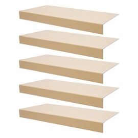 AngelcityCC 5 Pcs Wire Shelf Covers, Foamed PVC Wire Rack Covers for Removable Closet Pantry Shelves Cabinet Bathroom Kitchen Shelving