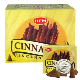 Cinnamon Incense Cones and Cone Incense Burner Bundle Insence Insense Hem Incense