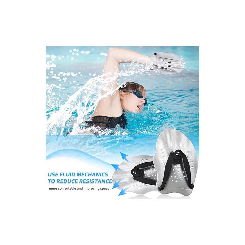 2par Aletas De Natación/paleta De Mano/paletas Para Natación