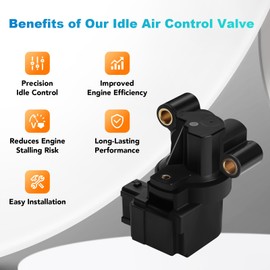 Idle Air Control Valve fit for Hyundai Sonata Elantra Tucson Kia Optima Sportage 1997 1998 1999 2000 2001 2002 2003 2004 2005 2006 2007 2008 2009 2010, Tucson Sephia Spectra Rio AC409