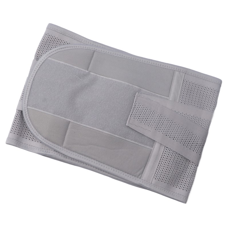 XL Back Brace Grey Breathable Removable Lumbar Support Back Brace