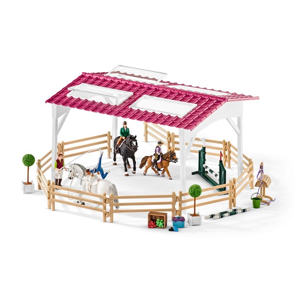 Schleich Horse Club, Horse Toys for Girls and Boys Riding School Horse Set with Riders and Horse Toys, 40 Pieces, Ages 5+