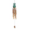 Wowser Bamboo Pineapple Windchime, Outdoor Garden Décor, 36 Inches