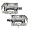 M-Wave MTB Pedal Aluminium Trekking Bicycle Pedals 9/16 Silver
