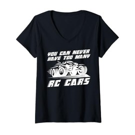 Womens RC Car Art for Men Women Kids RC Racing Truck RC Car Lover V-Neck T-Shirt