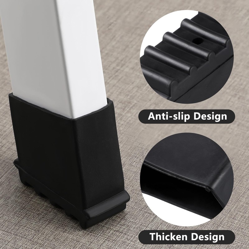 4pcs Ladder Feet Rubber Pads Non-Slip Rubber Ladder Feet Replacement