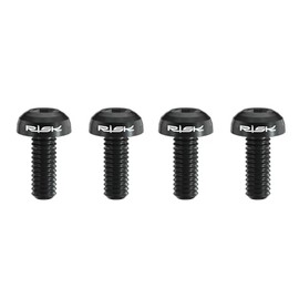 Low Profile Titanium Bolts for Bike Water Bottle Cages, Bike Titanium Bolt, M5X12 (Black, 4-Pack)