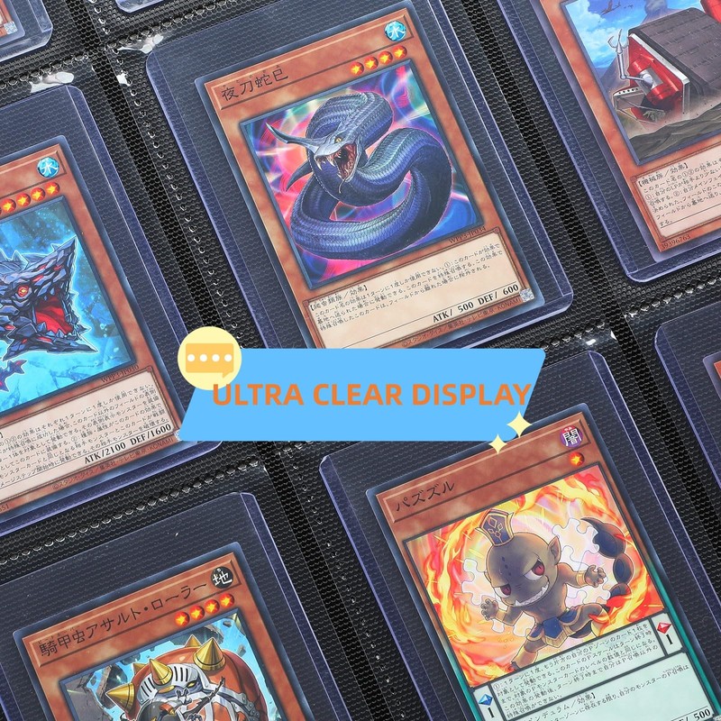 9-Pocket Trading Card Toploader Binder, Holds 360 3"x 4" 35PT