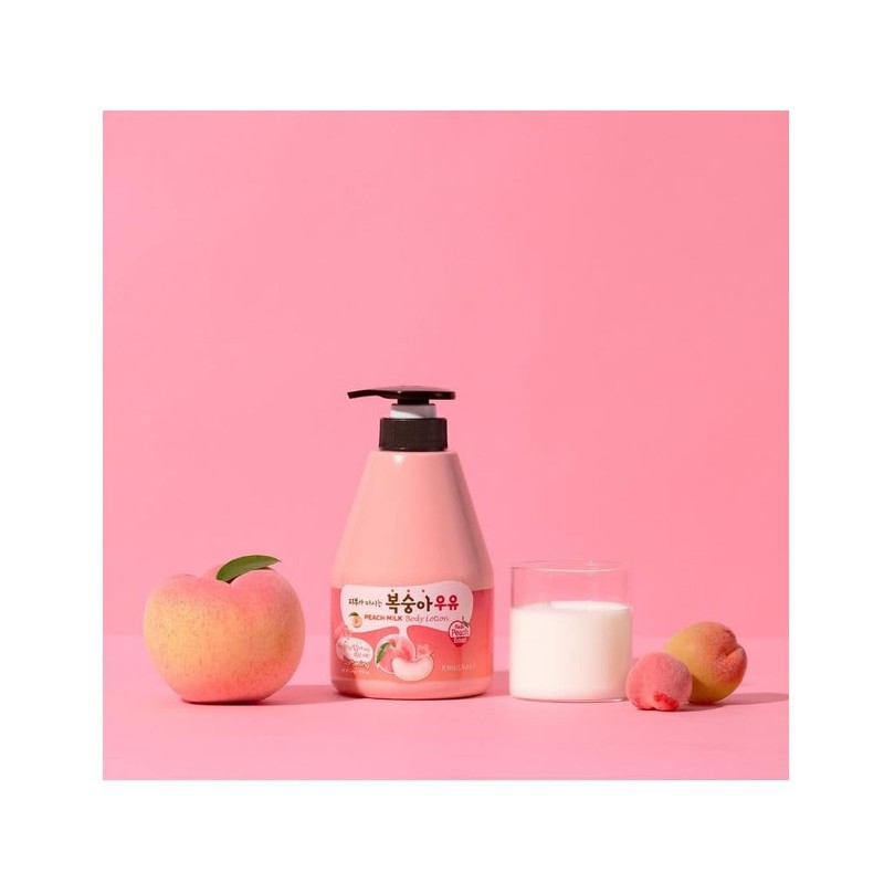 KWAILNARA Peach Milk Softening Body Lotion 560g (Pack of 1)
