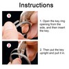 Titanium Alloy Keychain Lightweight Backpack Hanging Hook Buckle Carabiner Key
