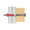 Fischer 537639 Dowel DUOPOWER, Grey/Red, 5 X 25 mm, Pack