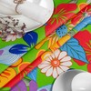 Fabric Tablecloth, Washable, Cotton Polyester Tablecloth, Colourful Flowers, 100 x