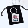 FALOGI 9th Wedding Anniversary Keyring for Wife, Happy 9th Anniversary