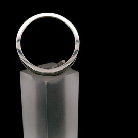 One Moment In Time J151 Size 8 Frost Stainless Steel Ring Mormon LDS CTR