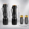 WAYLLSHINE 2 Pack Red Light Flashlight Single Mode Red LED
