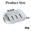 Plastic Soap Dish with Drainage,Soap Dishes Holder for Bathroom Shower，Keep