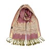 Achillea Elegant Reversible Paisley Border Pattern Pashmina Shawl Wrap Scarf