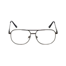 Calabria 1106 Metal Pilot Reading Glasses in GunMetal +1.25 Spring Hinge 55mm