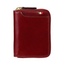 Milagro Round Zipper Tamponato Leather Series, red