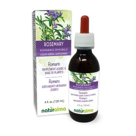 Naturalma Rosemary (Rosmarinus officinalis) Leaf Alcohol-Free Tincture - 4 fl oz Liquid Extract in Drops - Herbal Supplement - Vegan